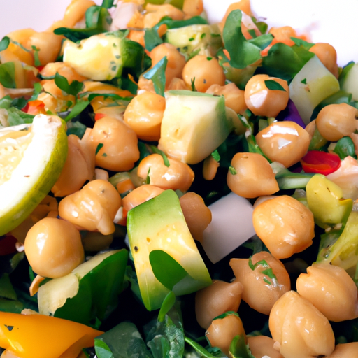 Kremowa Sałatka z Awokado i Ciecierzycy